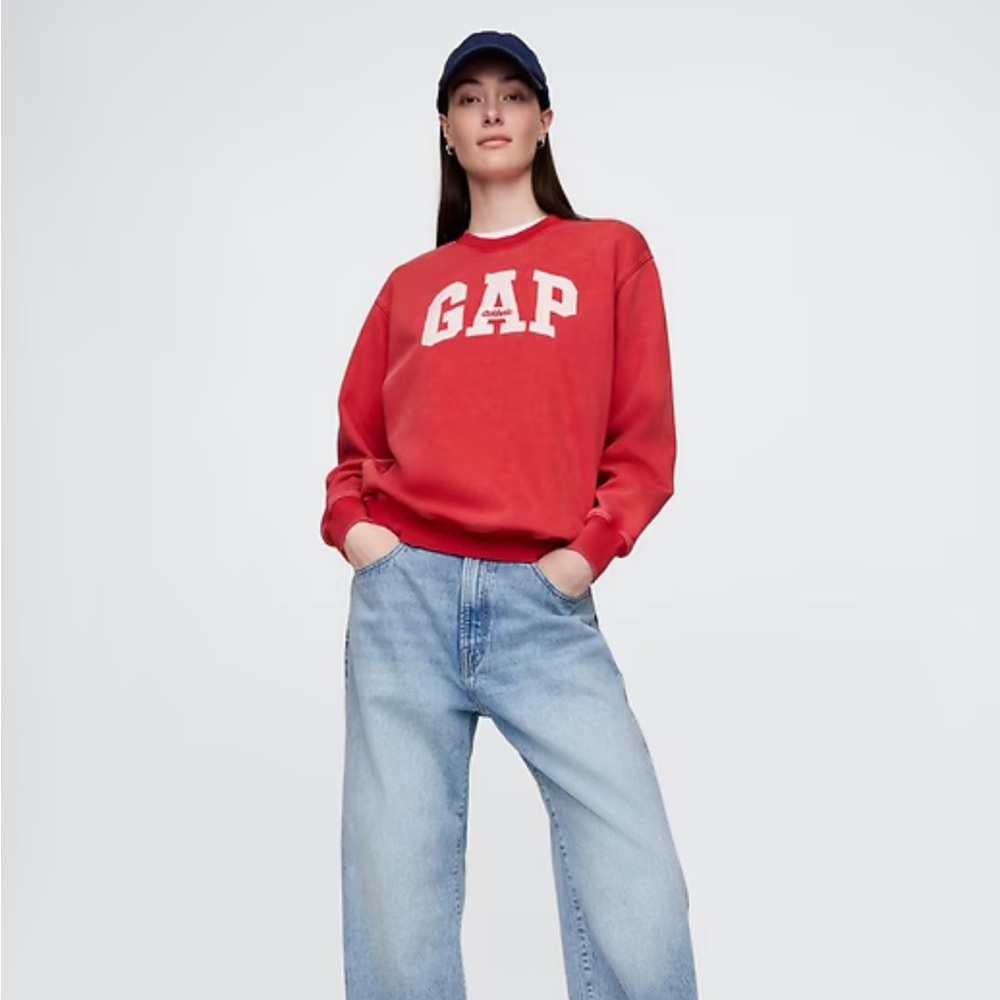 Gap VintageSoft Logo Tunic Sweatshirt